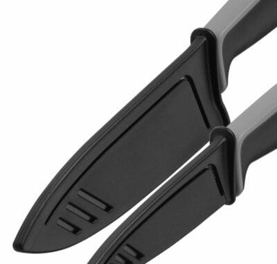 Hochwertiges WMF Touch Messerset: Antihaftbeschichtet, scharf, mit Schutzhülle. Perfekt für präzises Schneiden und langlebige Qualität.