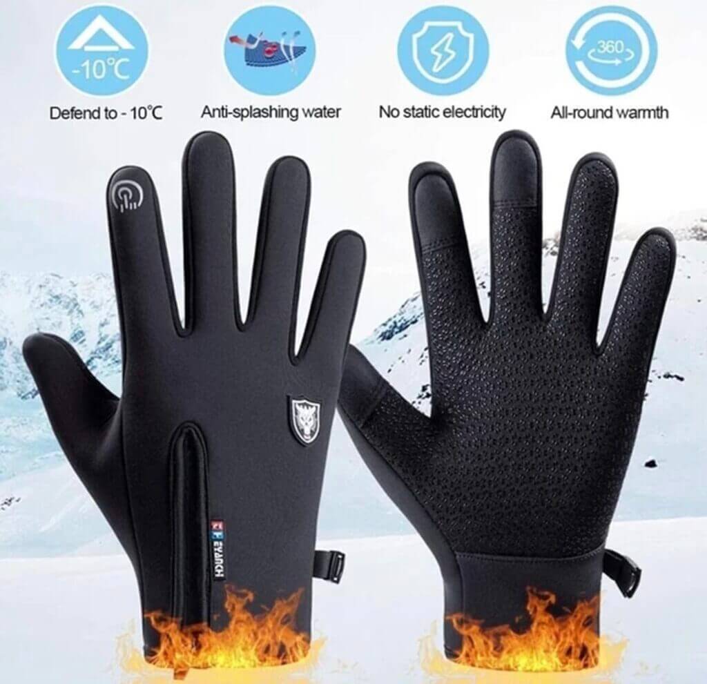 DUOROUPUTAO Fahrradhandschuhe für Damen und Herren mit  Touchscreenbedienung – 50% Rabatt