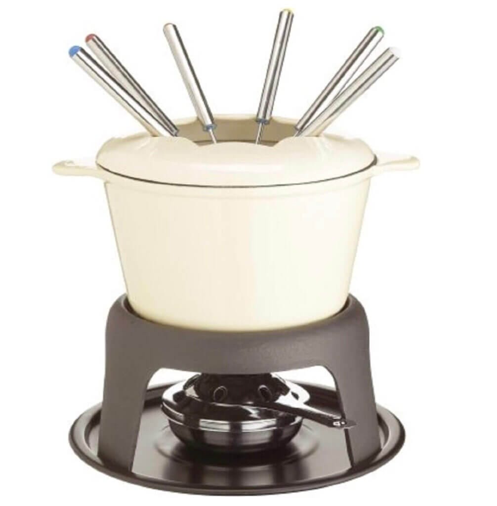 MasterClass Gusseisen-Fondue-Set – 51% Rabatt