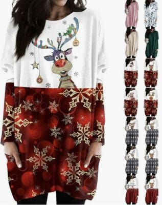 Weihnachtsshirt Damen 
