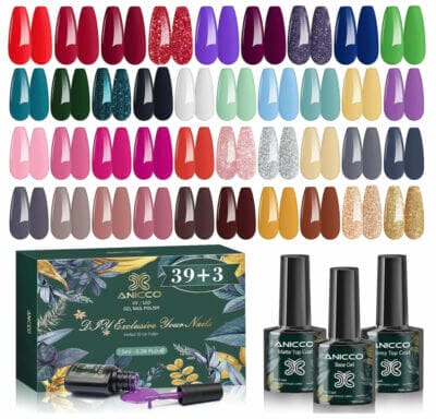 Anicco UV Gel Nagellack Set mit 42 Teilen - 30% Rabatt 3 nagellack set