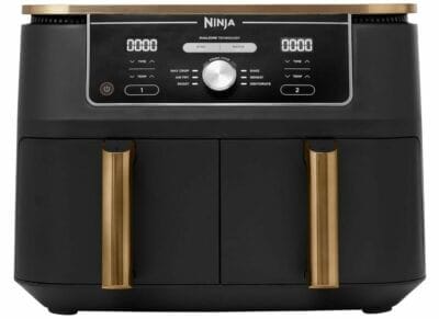 Ninja Foodi MAX Dual Zone Heißluftfritteuse AF400EUCP in Kupfer/Schwarz