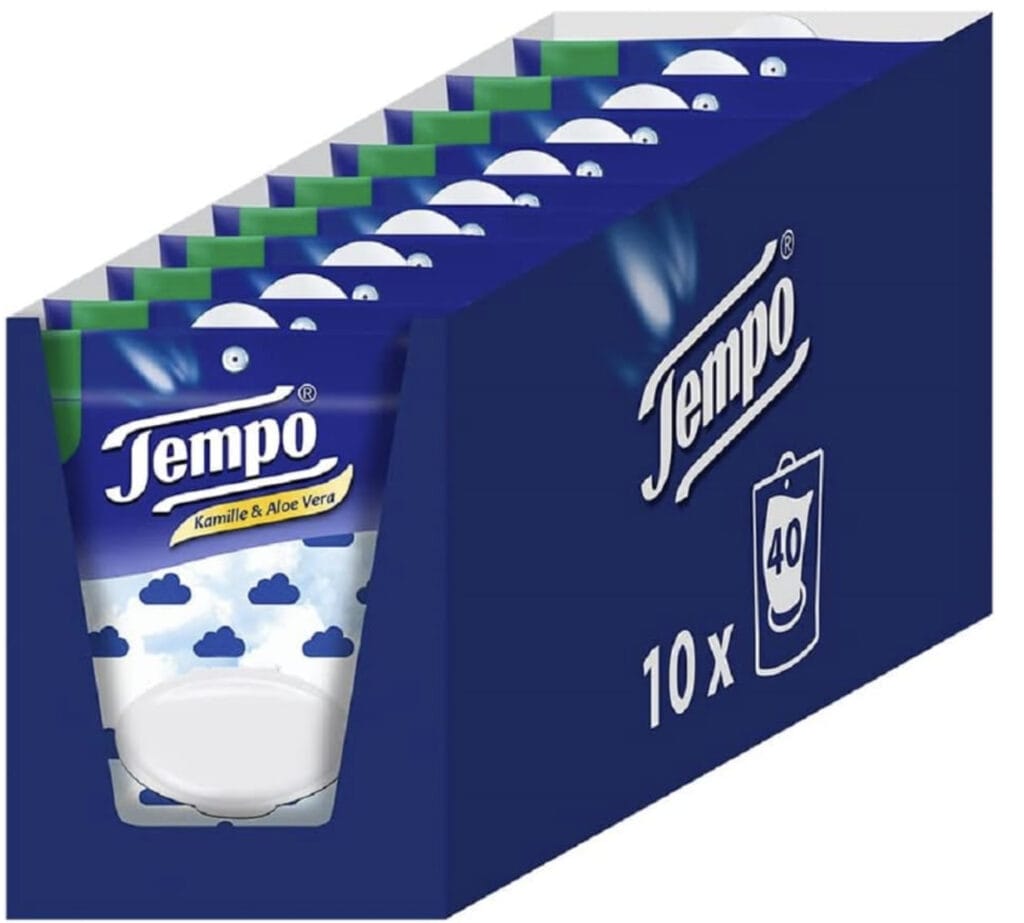 Tempo Feuchte Toilettentücher 400 Stk. – 37% Rabatt