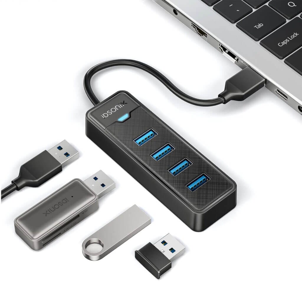 iDsonix 4-Port USB Hub 3.0 – 50% Rabatt