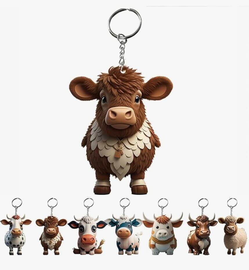 Schlüsselanhänger Kuh Design – 50% Rabatt