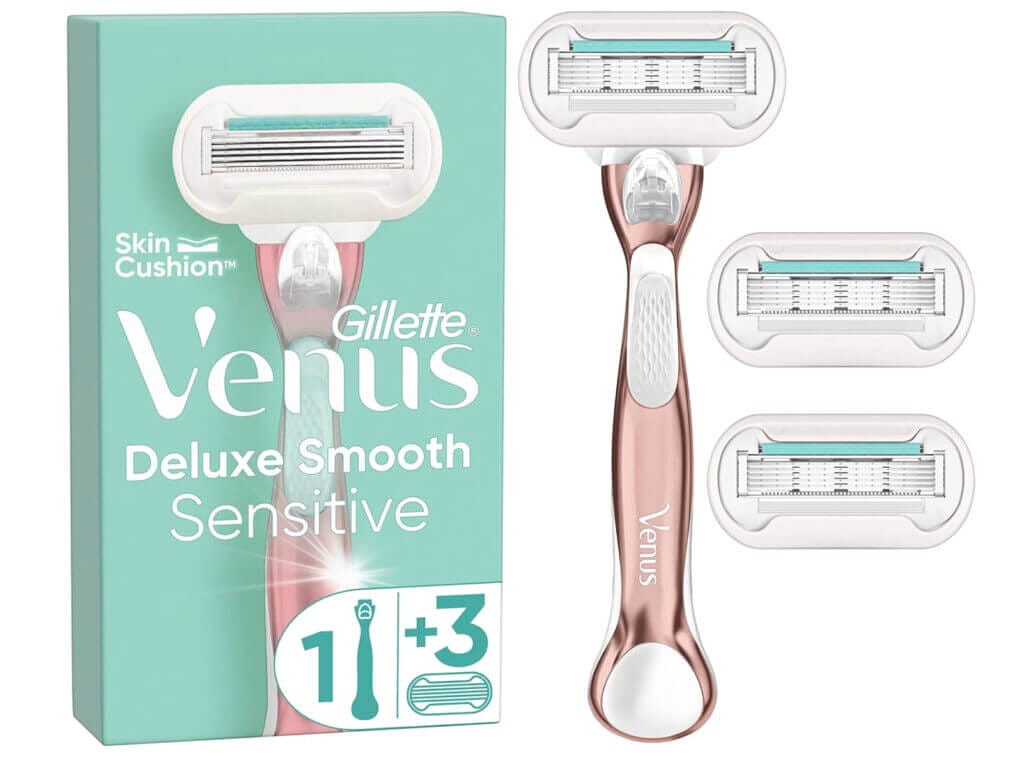 Gillette Venus Deluxe Smooth Sensitive Rosegold Rasierer – 29% Rabatt