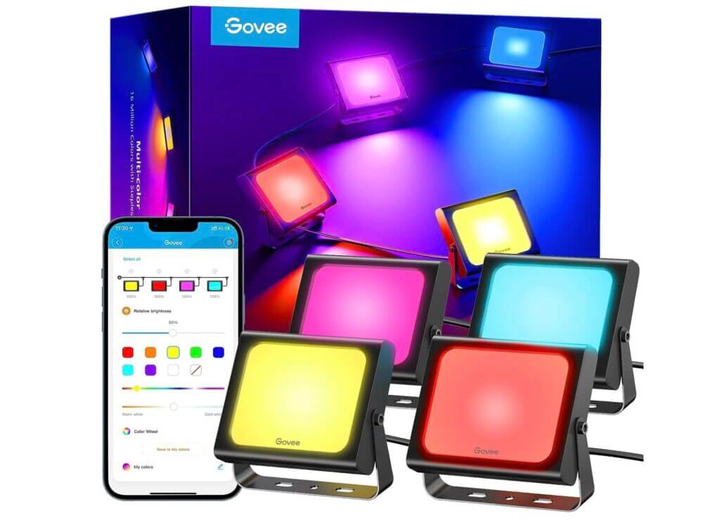Govee Smart LED Strahler 4 Stück – 34% Rabatt