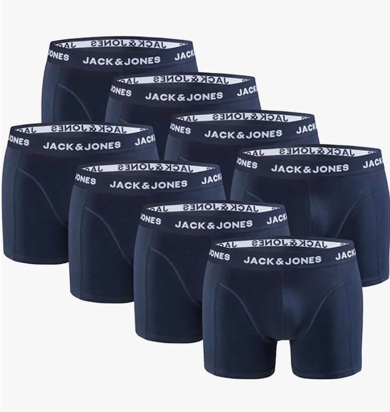 Jack & Jones Boxershorts 8er Pack Navy – 50% Rabatt