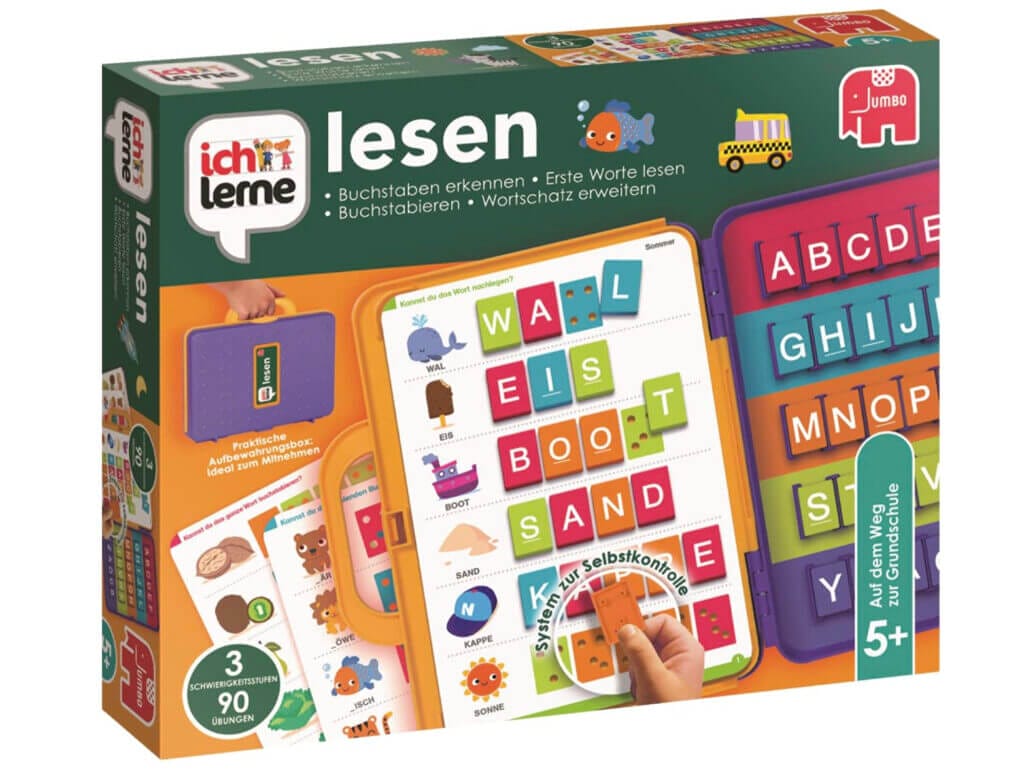 Jumbo Spiel ‚Ich lerne Lesen‘ Lernspiel – 48% Rabatt