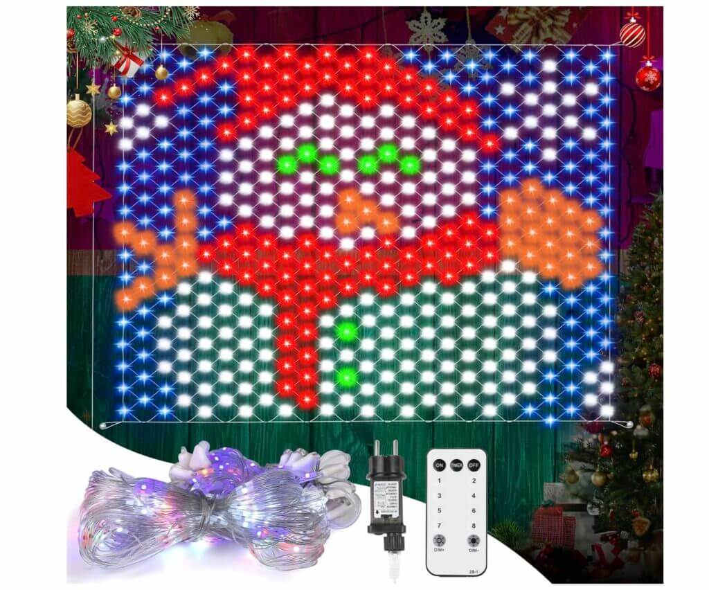 Weihnachtliches Lichternetz von Nauotk – 60% Rabatt