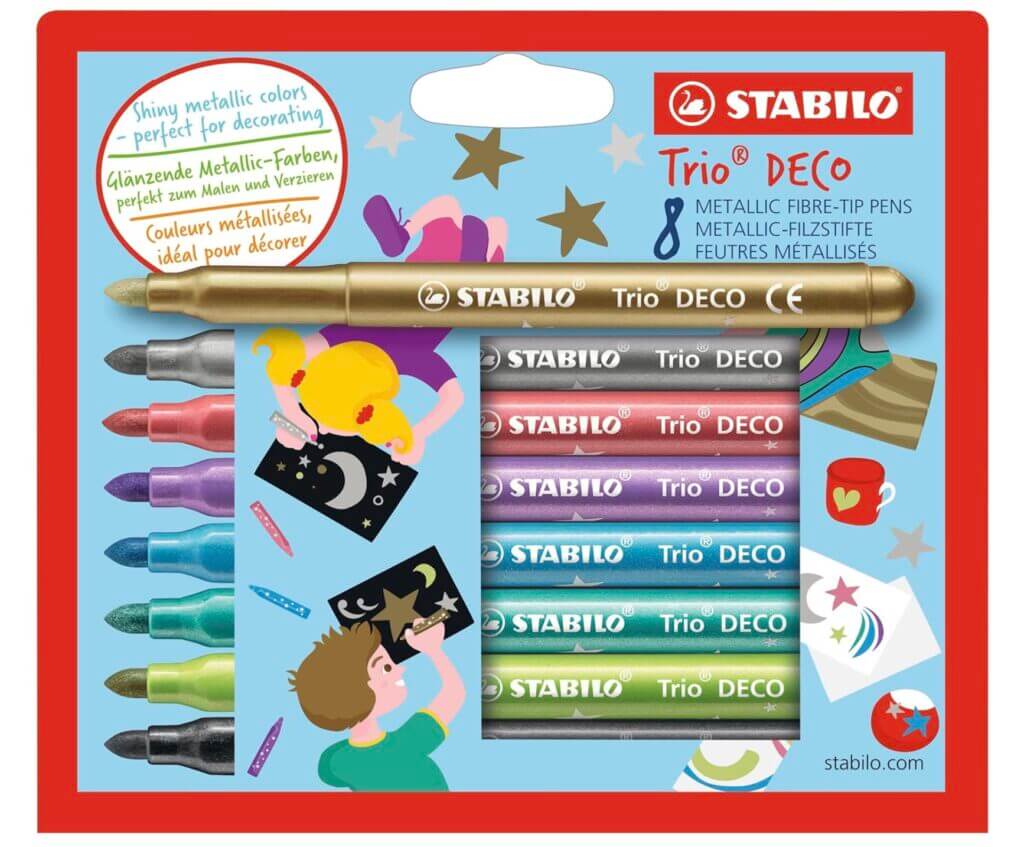STABILO Trio DECO Metallic-Filzstifte – 40% Rabatt