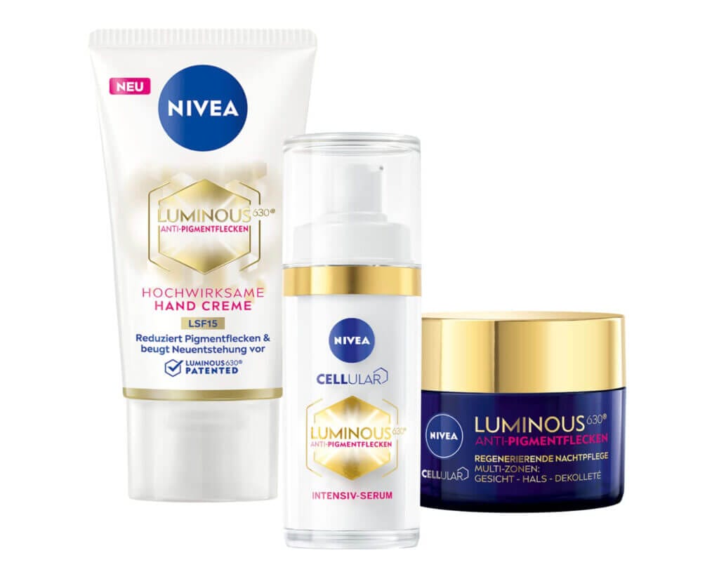 NIVEA Cellular LUMINOUS 630® Tag, Nacht & Hand Set – 28% Rabatt