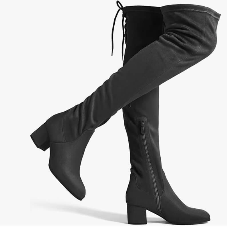 DREAM PAIRS Damen Overknee Schnürstiefeln – 49% Rabatt