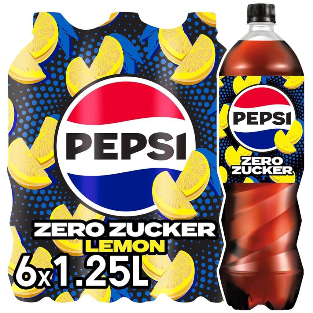 Pepsi Zero Zucker Lemon 6 x 1,25 Liter – 41% Rabatt