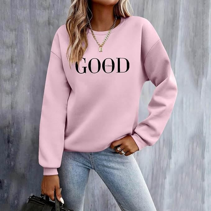 Damen Pullover „Good Vibes“ – 50% Rabatt