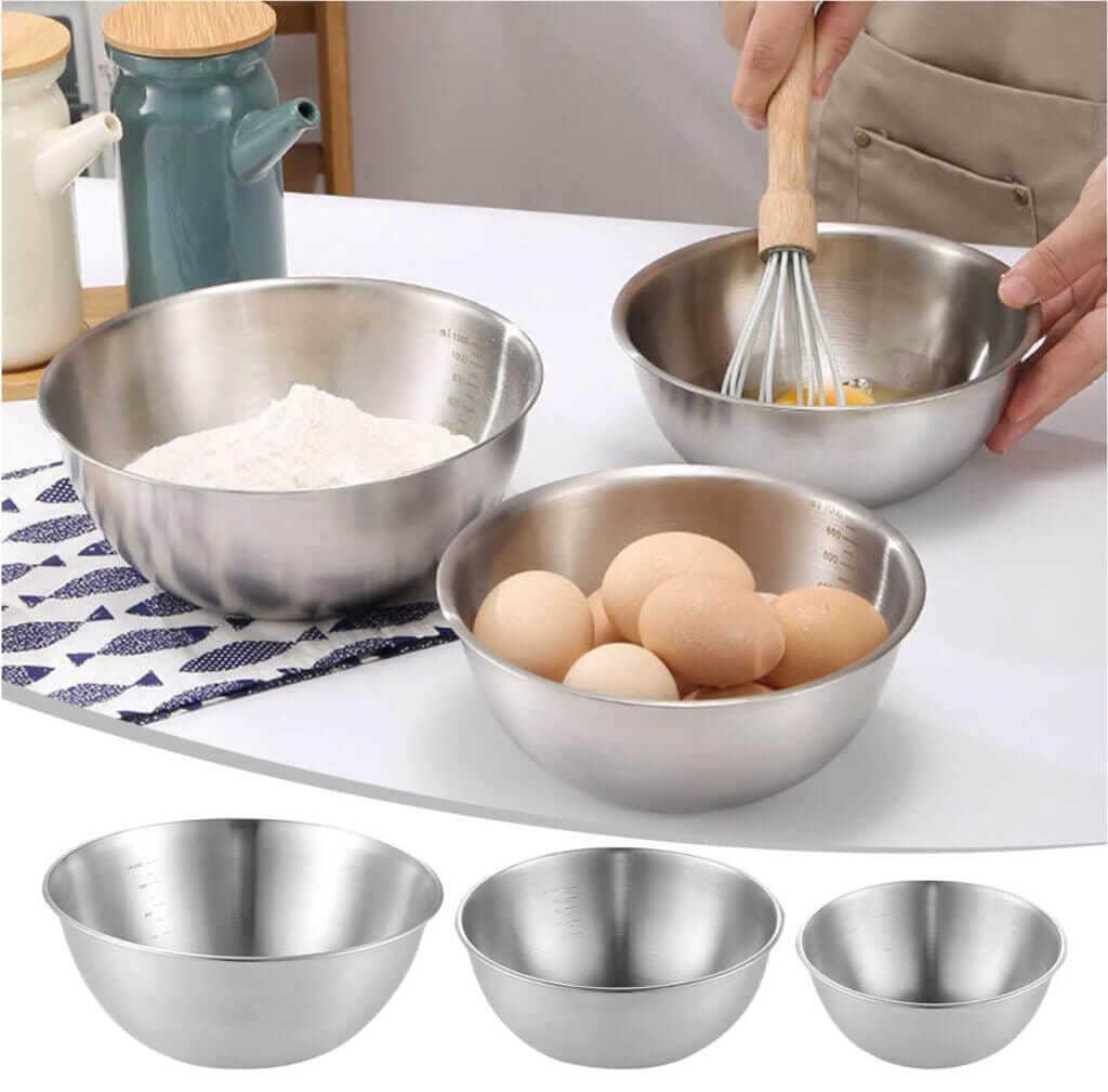 NZDFH 1PCS Edelstahl Schüsselset – 50% Rabatt