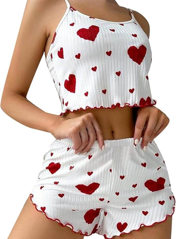 Zweiteiliges Damen Pyjama Set – 50% Rabatt