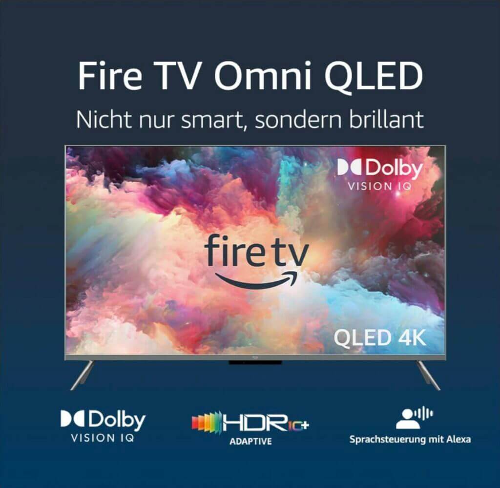 Amazon Fire TV-Omni-QLED-Serie Smart-TV 55 Zoll – 41% Rabatt