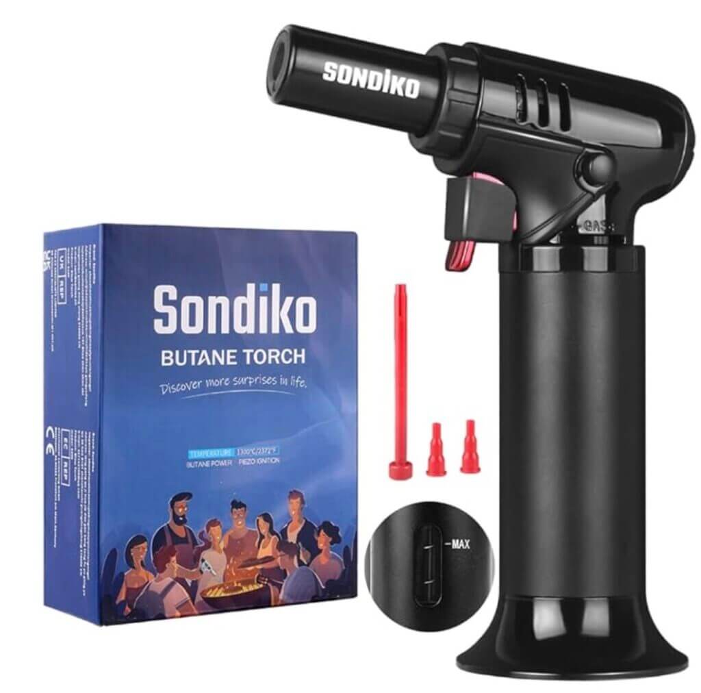 Sondiko Flambierbrenner mit Tankanzeige – 52% Rabatt