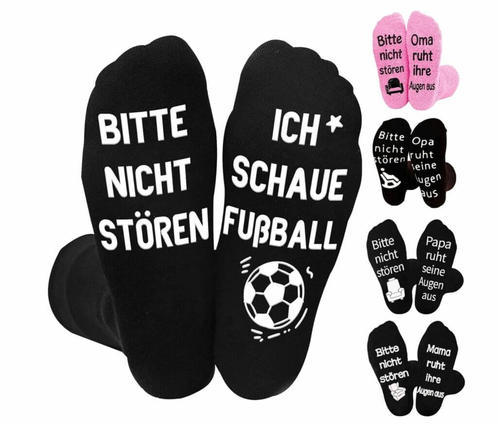 Lettorlick lustige Fußballsocken – 50% Rabatt