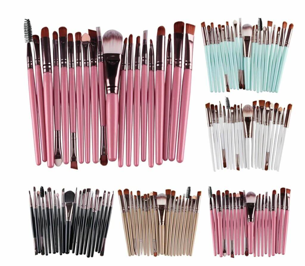 20-teiliges Premium Makeup Pinsel-Set – 50% Rabatt