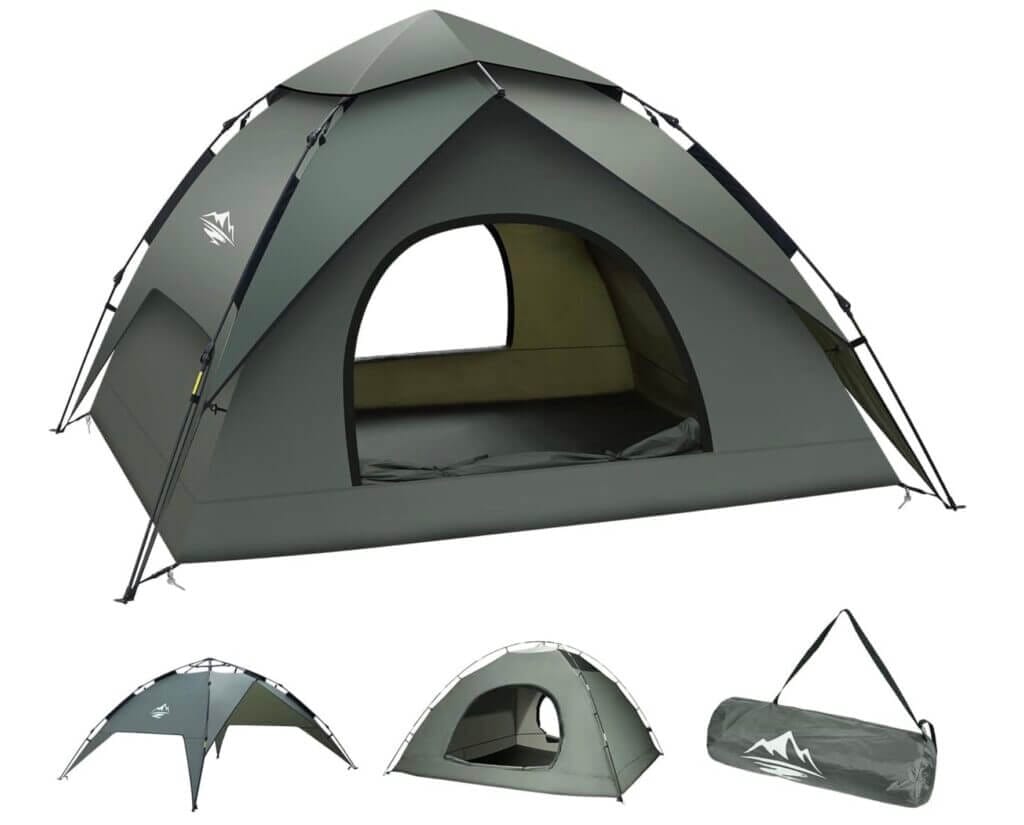 Kuppelzelt für S(2-3) / L(3-4) Personen – 64% Rabatt