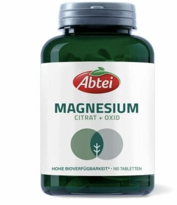 Abtei Magnesium: Hochdosierte, vegane Tabletten mit 400 mg pro Tag. Unterstütze deine Gesundheit auf natürliche Weise!