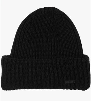 BOSS Herren Mouliné Hat: Stilvolle Grobstrick-Mütze für kalte Tage mit Logo-Applikation aus Kunstleder. Jetzt kaufen!