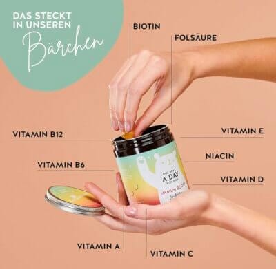 Multivitamin Gummibärchen von Bears with Benefits: Zuckerfrei, 90St, A-Z Immunkomplex. Lecker & gesund fürs Immunsystem!