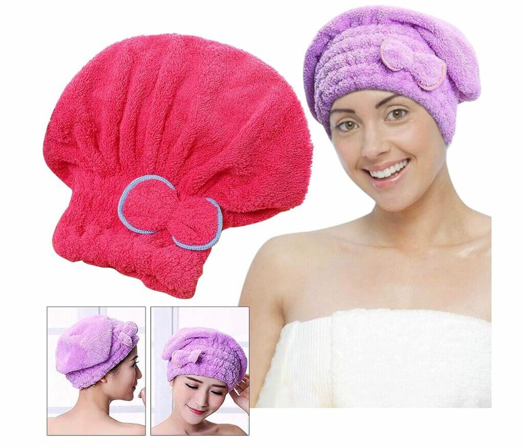 Damen Haarturban aus Mikrofaser – 60% Rabatt