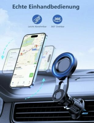 SEEBINGO Auto Handyhalterung - Superstarke Magnetkraft, 360° drehbar, für sicheren Smartphone-Halt in deinem Fahrzeug.