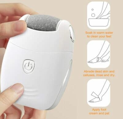 Layhou Elektrisches Fußpflegegerät: Pediküre und Hautschwielenentfernung für Zuhause. USB-Aufladung für sanfte, gepflegte Füße