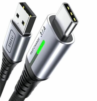 INIU USB C Kabel 2m - Schnell, robust, vielseitig. Ideal für iPhone 15, Galaxy S23, PS5 & mehr.
