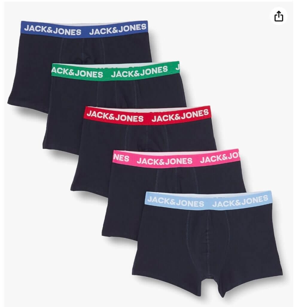 JACK & JONES Boxershorts 5er Set – 29% Rabatt