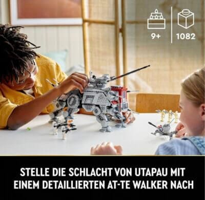 LEGO Star Wars AT-TE Walker: Bewegliches Modell, Minifiguren inkl. Klonsoldaten. Perfekt für epische Abenteuer!