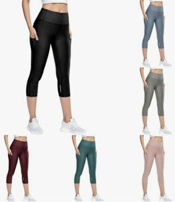 Damen Sport Leggings mit Taschen