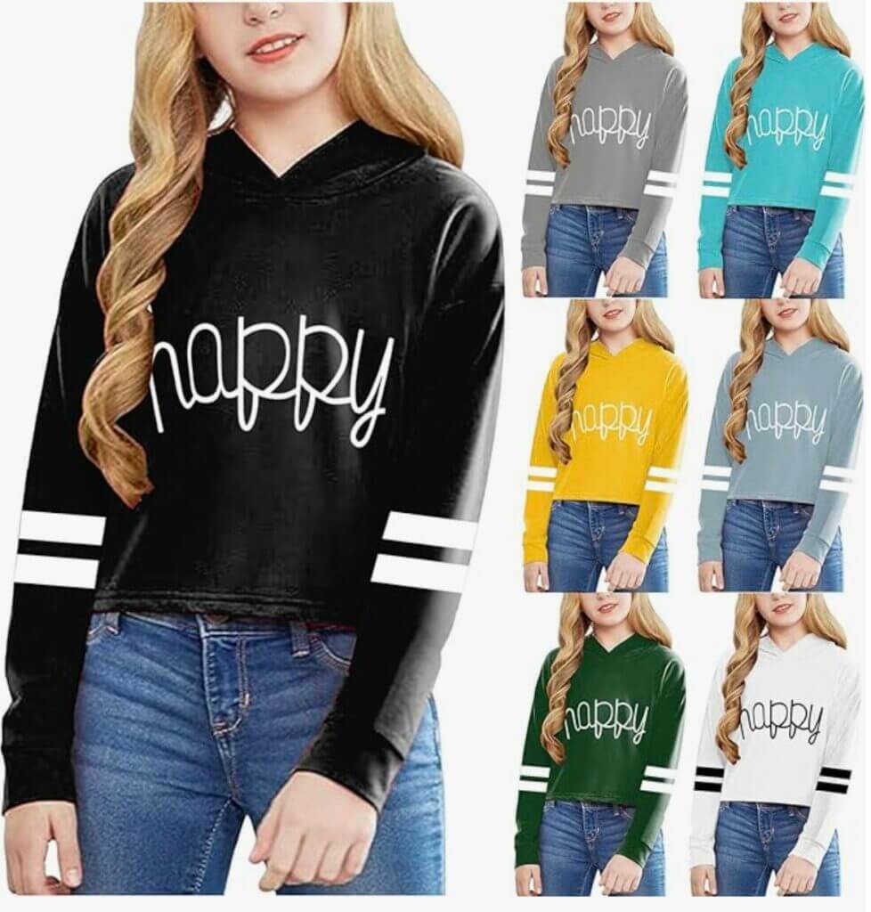 Kapuzenpullover für Mädchen – 50% Rabatt