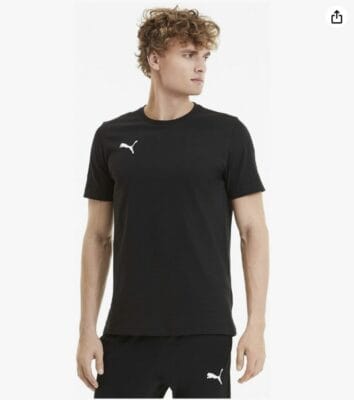 PUMA Herren T-Shirt in Schwarz aus 100% Baunwolle