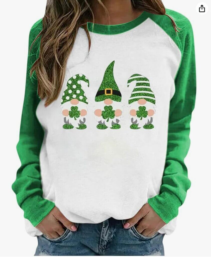 CUPOOD St. Patrick’s Day Pullover für Damen – 50% Rabatt