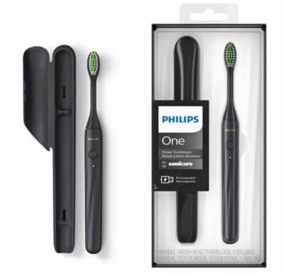 Philips One elektrische Zahnbürste: USB-Ladung, elegant, effektiv. Für strahlende Zähne unterwegs. Jetzt entdecken!