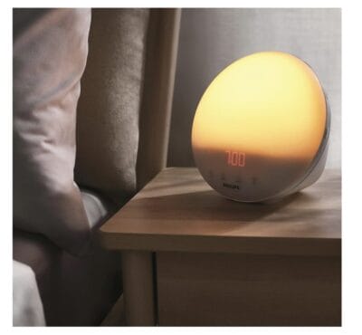 Philips Wake-up Light im Dunkeln