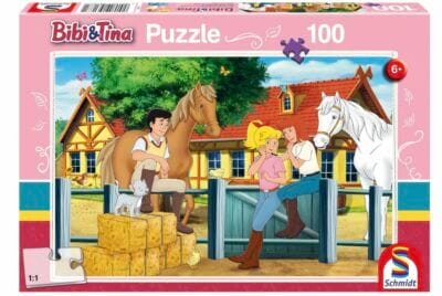 Bibi & Tina Kinderpuzzle: 100 Teile, Spaß auf dem Martinshof, fördert Konzentration & Kreativität. Ideal!