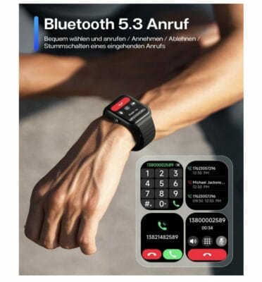 Smartwatch für Herren mit Telefonfunktion