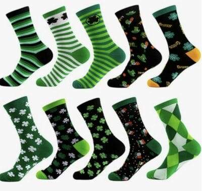 St. Patrick's Day Socken in vielen Designs