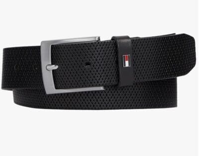 Tommy Hilfiger Adan Gürtel: 3,5cm, Ledergürtel mit Prägung. Elegant, langlebig, vielseitig für jeden Anlass.