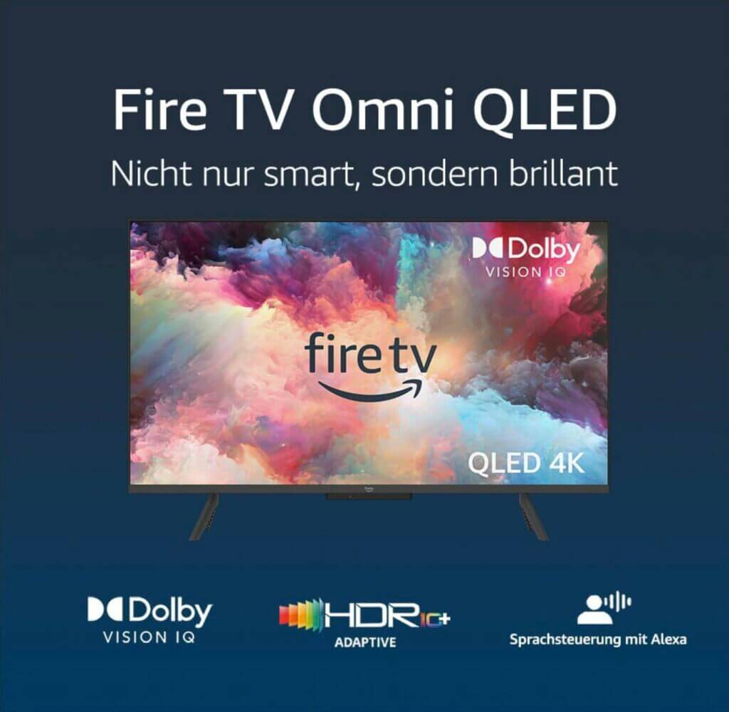 Amazon Fire TV-Omni-QLED-Serie Smart-TV 50 Zoll – 31% Rabatt