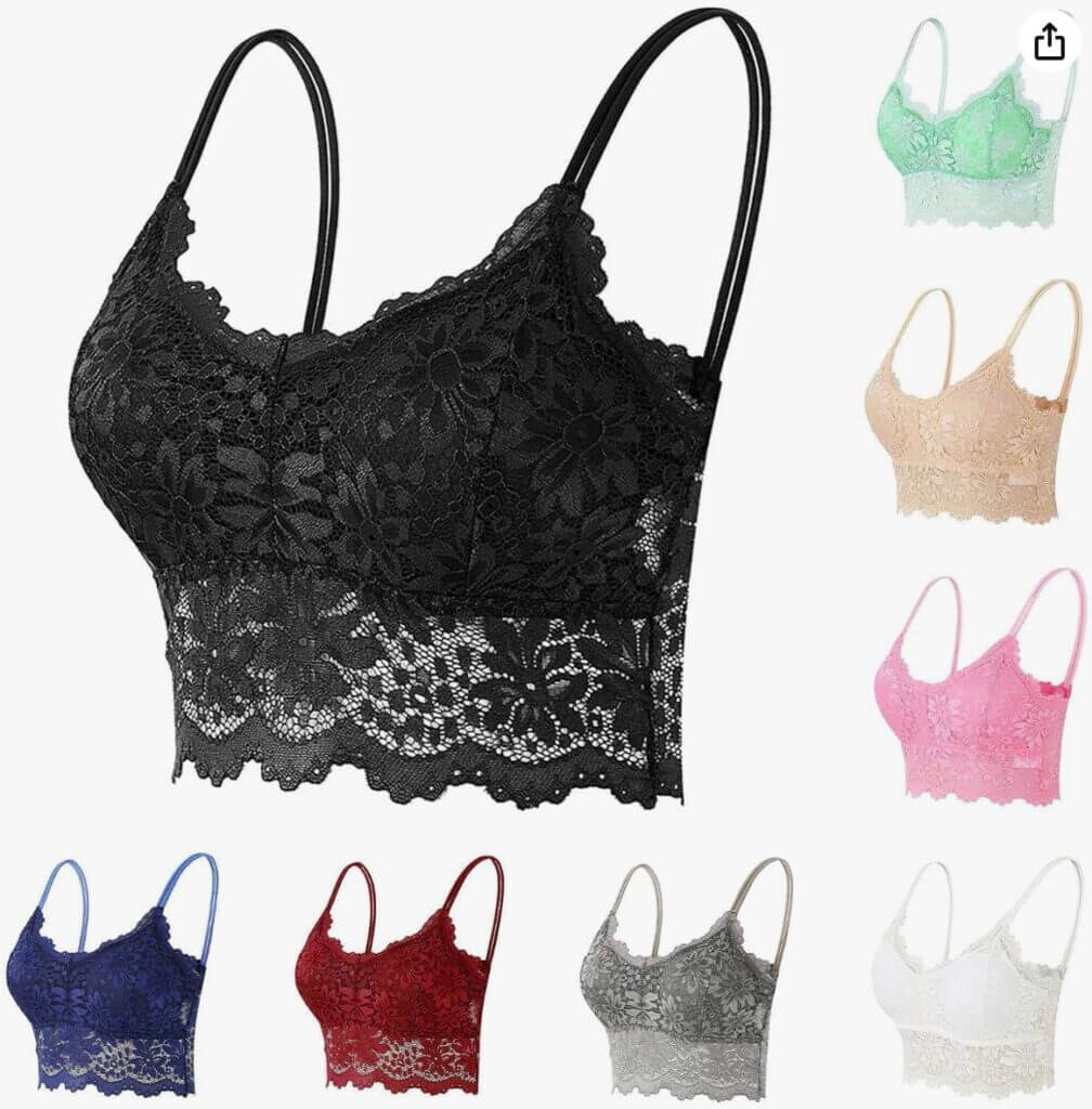 Damen Spitze BH ohne Bügel – 70% Rabatt