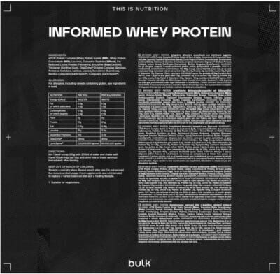 Bulk Informed Whey Protein Pulver Doppel Schoko 2,27 kg