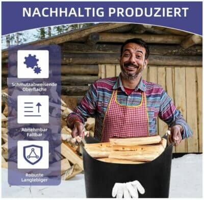 holzkorb kaminholz