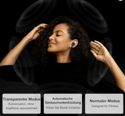 Blackview AirBuds 8: Kabellose Bluetooth Kopfhörer mit Dual Noise Cancelling, 56 Stunden Spielzeit, Touch Sensoren.